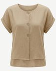 Sand Short Sleeve Top Corfu Jeans