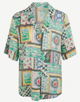 Sole Di Capri Printed Short Sleeve Shirt Corfu Jeans