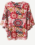 Island Vibe Printed Top Corfu Jeans