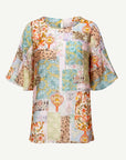 Summer Whisper Soft Print Blouse Corfu Jeans