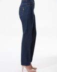 Bettina Wash Cotton Blend Wide Leg Denim Corfu Jeans