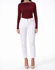 Audrey White Stretch Denim Jeans Corfu Easy Living