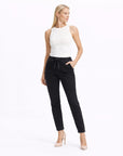 Harper Black Elasticated Denim Jeans Corfu Jeans