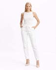Harper White Elasticated Denim Jeans Corfu Jeans
