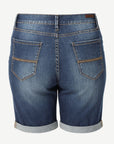W04B4088 Blue Mix Boyfriend Denim Shorts Corfu Easy Living
