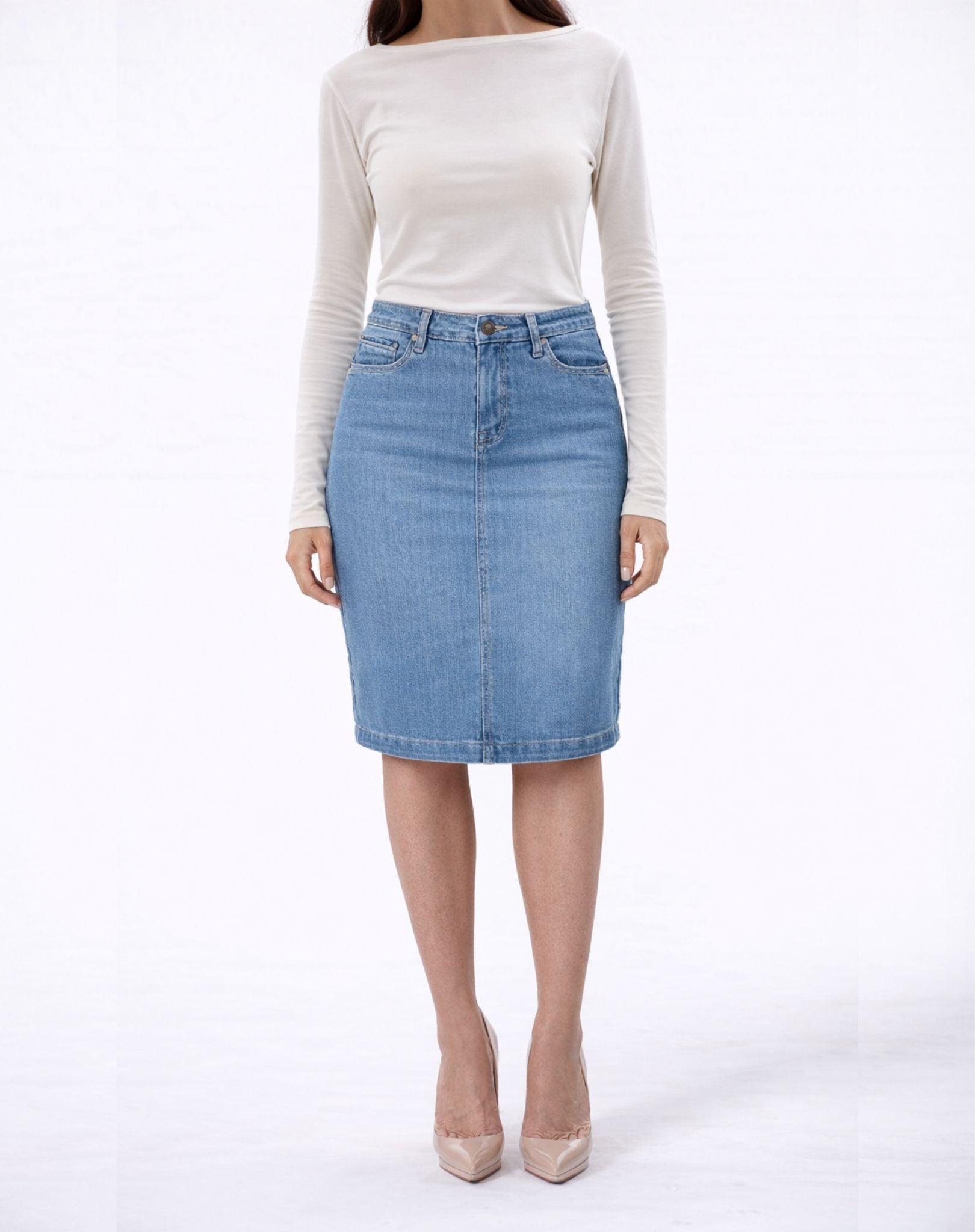 Billy Lagoon Wash Denim Skirt – Corfu Jeans
