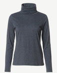 Charcoal Grey Turtleneck Long Sleeve Top Corfu Jeans