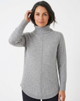Dark Pearl Turtleneck Long Sleeve Knit Jumper Corfu Jeans