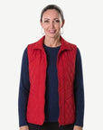 Red Quilted Vest Corfu Jeans