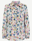 Winter Leaves Printed Linen Cotton Shirt Corfu Jeans
