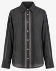 Black Winter Linen Shirt Corfu Jeans