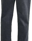 W2411159 BLACK STRETCH CORD PANTS Corfu Jeans