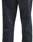 W2411159 BLACK STRETCH CORD PANTS Corfu Jeans