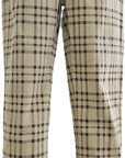 W2412328 BEIGE TAN PRINTED STRETCH CORD PANTS Corfu Jeans