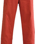 W2412328 BRIGHT PAPAYA COLOURED DENIM TWILL PANTS Corfu Jeans