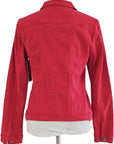 W2417639 CHERRY COLOURED STRETCH DENIM JACKET Corfu Jeans