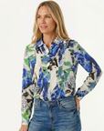 Indian Ink Soft Print Shirt Corfu Jeans
