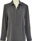 W2426511 BLACK SOFT PRINT SHIRT Corfu Jeans