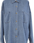 W2426518 LYRA WASH COTTON RICH PRINT SHIRT Corfu Jeans