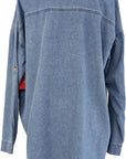 W2426518 LYRA WASH COTTON RICH PRINT SHIRT Corfu Jeans