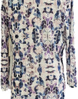 W2438580 INDIGO VINE PAPER PRINT KNIT Corfu Jeans
