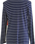 W2438612 NAVY WHITE STRIPED KNIT Corfu Jeans