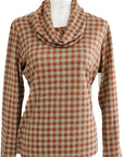 W2438647 CEDAR CHECK SOFT BRUSHED KNIT Corfu Jeans