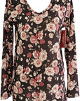 W2438677 PINK COTTAGE ROSE SOFT BRUSHED KNIT Corfu Jeans