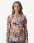 Blooming Blue Long Sleeve Knit Top Corfu Jeans