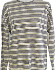 W2438736 CHARTRUESSE STRIPED KNIT Corfu Jeans