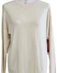 W2438736 IVORY PLAIN SOFT KNIT Corfu Jeans