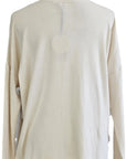 W2438736 IVORY PLAIN SOFT KNIT Corfu Jeans