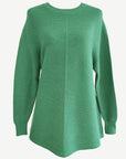 HIGHLAND GREEN SOFT KNIT LONG SLEEVE JUMPER Corfu Jeans