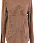 W2449223 COFFEE PLAIN JERSEY KNIT Corfu Jeans