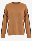 Toffee Navy Plain Jersey Knit Sweater Corfu Jeans