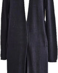 W2449236 BLACK SOFT KNIT JUMPER CARDIGAN Corfu Jeans