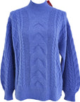 W2449241 SAPPHIRE CABLE KNIT FULL SLEEVE JUMPER Corfu Jeans