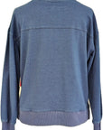 W2458701 DENIM COTTON KNIT TOP Corfu Jeans