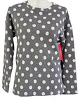 W2458717 SMOKE GREY LARGE SPOT TOP Corfu Jeans