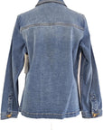 W2467670 MID BLUE STRETCH DENIM JACKET Corfu Jeans