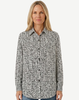 Black Printed Soft Dressing Shirt Corfu Jeans