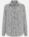 Black Printed Soft Dressing Shirt Corfu Jeans