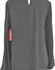W2476519 Black Crepe Georgette Shirt Corfu Jeans