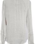 W2476520 Ivory Crepe Georgette Shirt Corfu Jeans