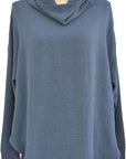 W2476522 Teal Crinkle Stretch Top Corfu Jeans