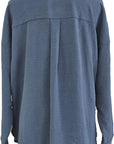 W2476522 Teal Crinkle Stretch Top Corfu Jeans