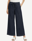 Bettina Wash Cotton Blend Wide Leg Denim Corfu Jeans