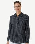 Black White Stripe Shirt Corfu Jeans