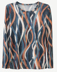 Alpine Ribbons Printed Knit Top Corfu Jeans