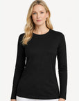 Essential Cotton Long Sleeve Tee - Black Corfu Jeans